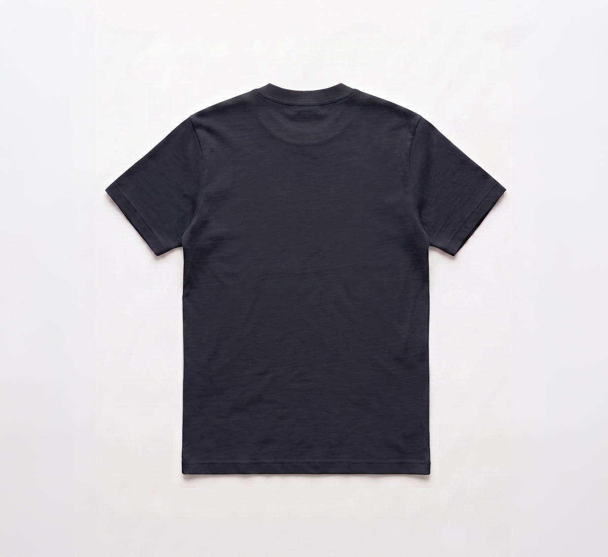Basic Interlock Tee — Navy