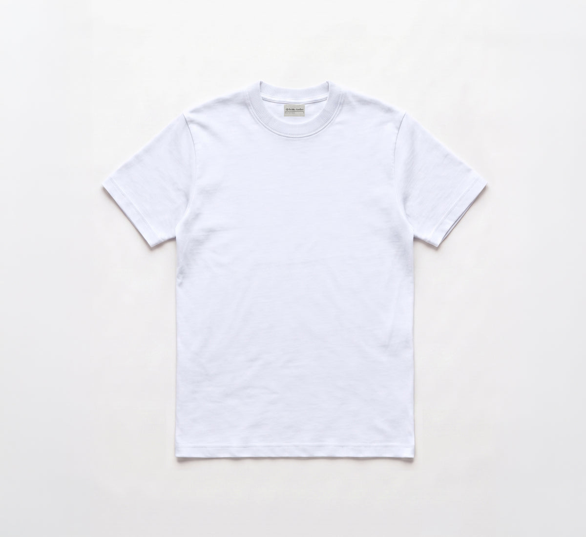 Basic Interlock Tee — White
