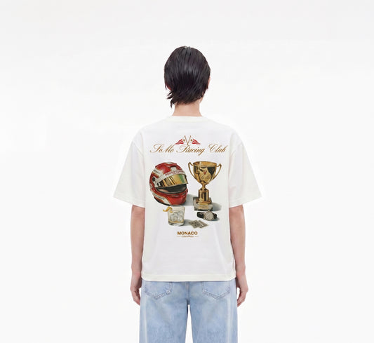 Monaco Racing Club Tee — Burgundy Helmet