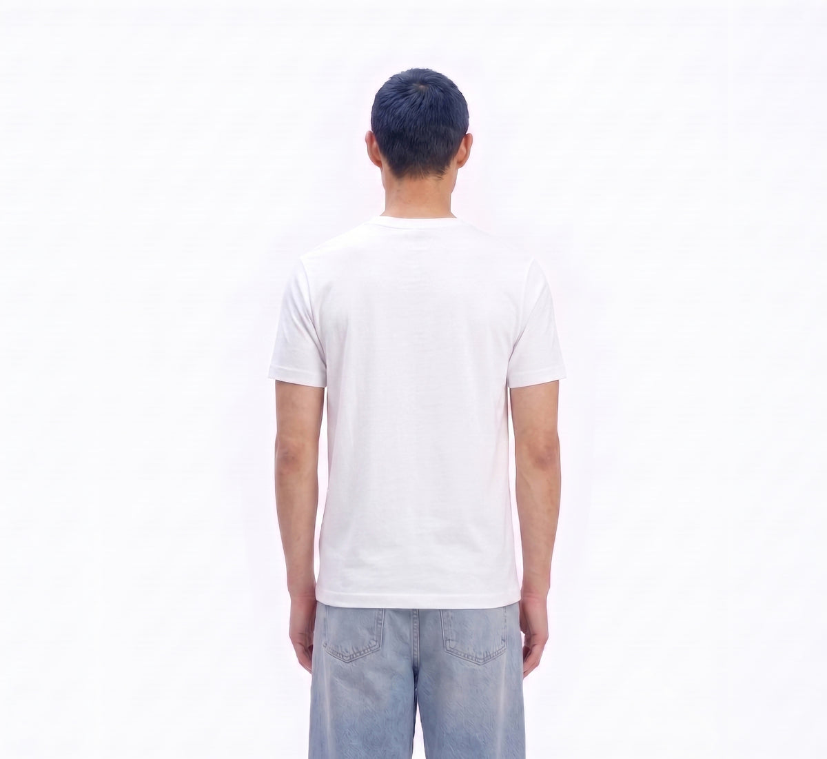 Basic Interlock Tee — White