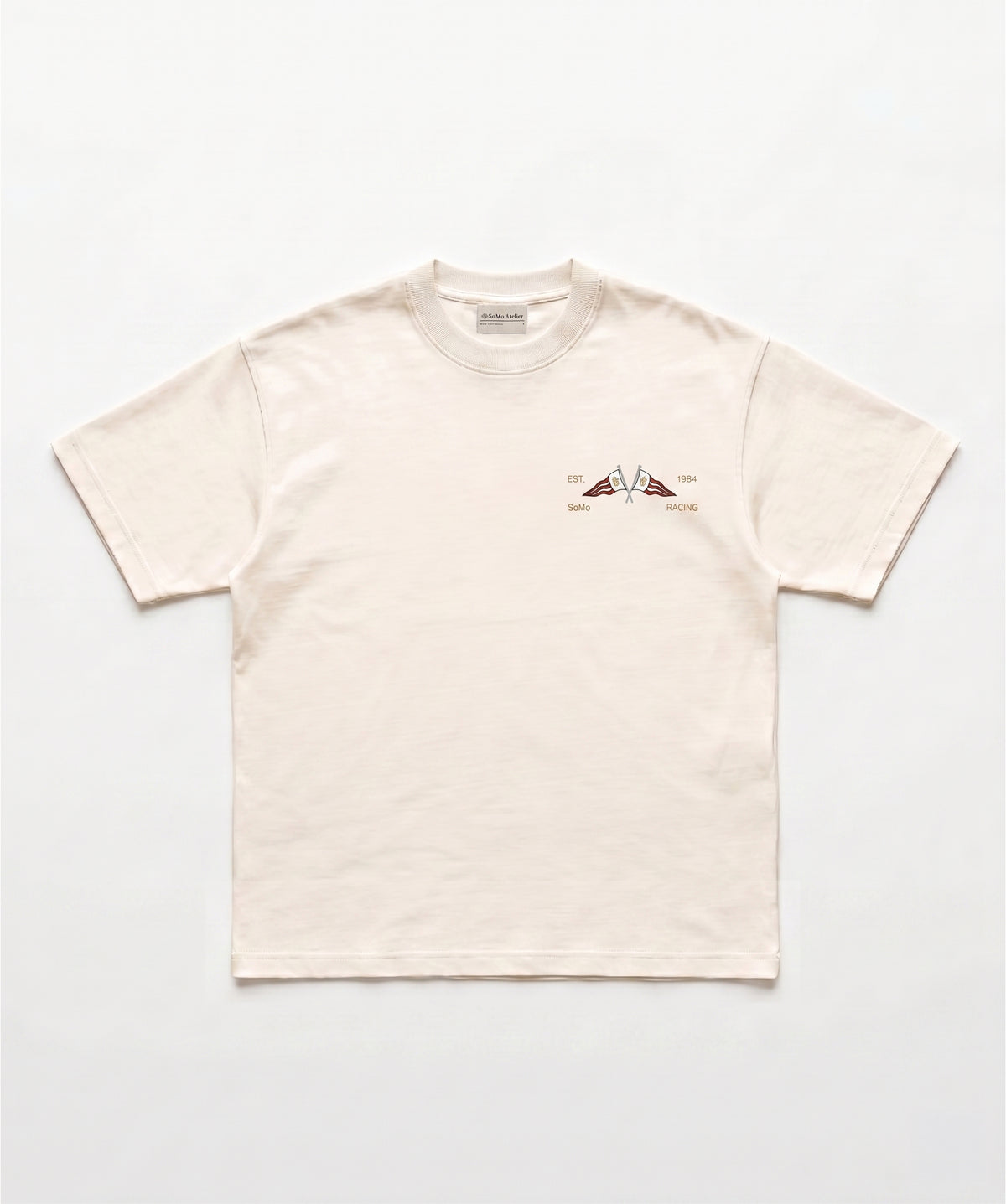 Monaco Racing Club Tee — Burgundy Helmet