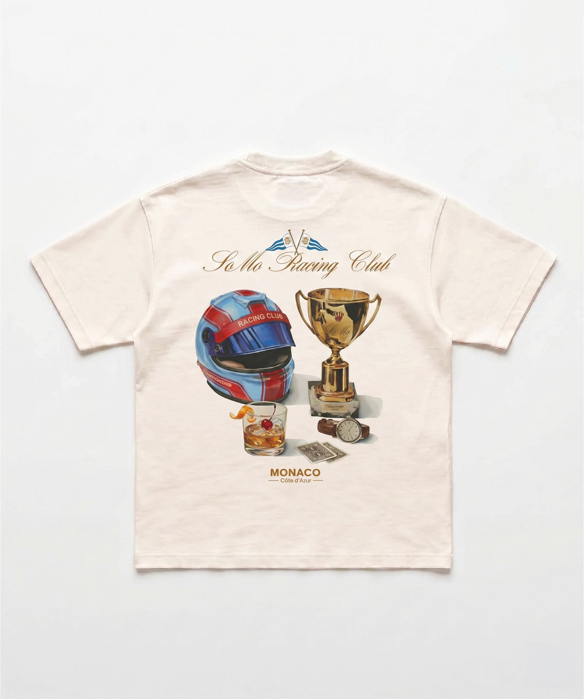 Monaco Racing Club Tee — Blue Helmet