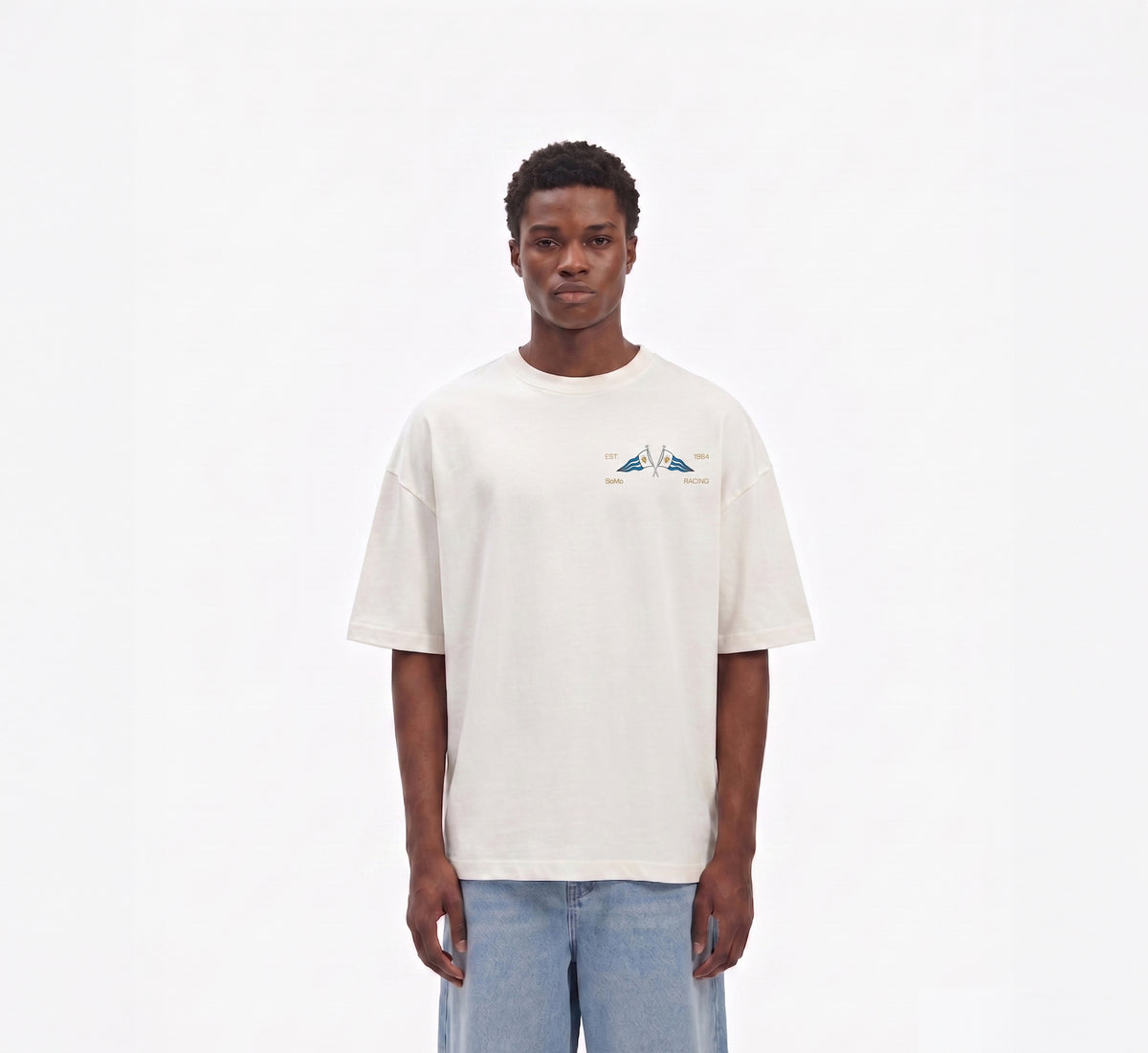 Monaco Racing Club Tee — Blue Helmet