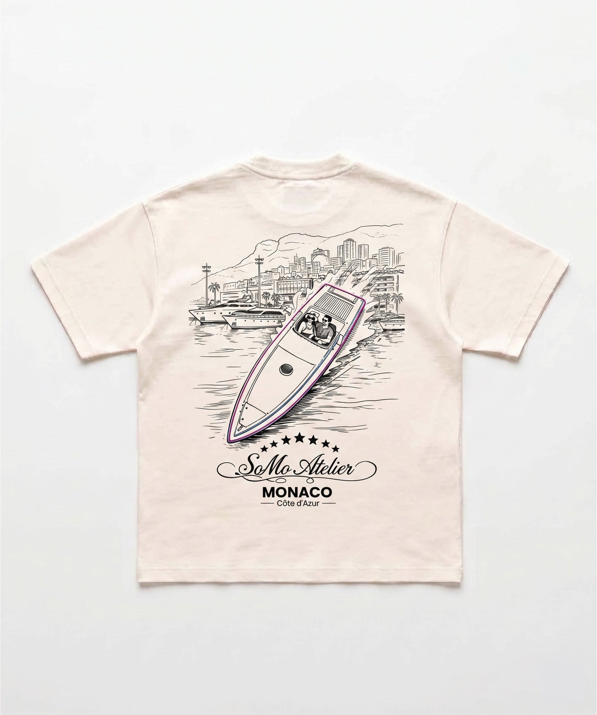 Monaco Boat Club Tee — Flat-Lay